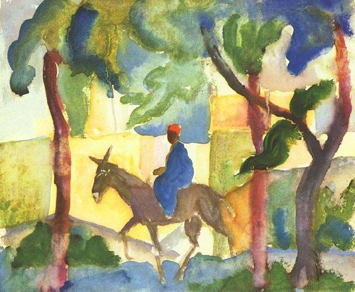 August Macke Eselreiter